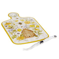 Bee Sweet Melamine Cheese Board Tray and Knife Set