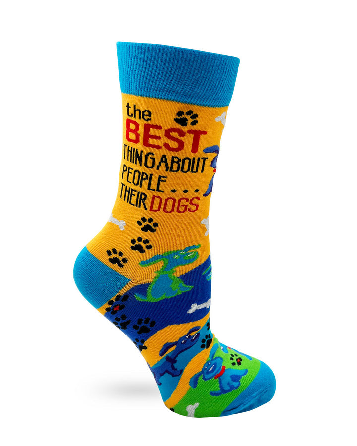 Best Thing About People...Their Dogs - Women's Novelty Crew Socks