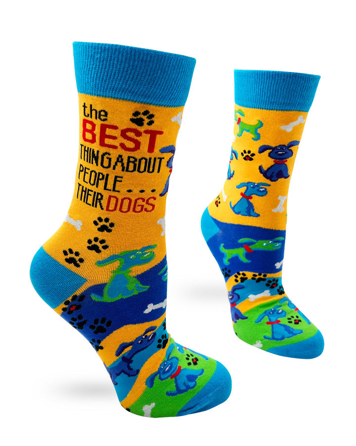 Best Thing About People...Their Dogs - Women's Novelty Crew Socks