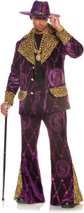 Men's Big Playah Purple Velvet Costume