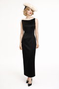 Black & Ermine Trim Gown 1930's Women's Costume Rental