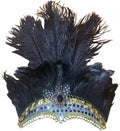 Black Feather Masquerade Headpiece
