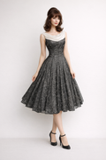 Black & White 1950's Party Dress, Women's Costume Rental