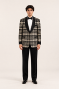 Black & White Plaid Jacket, 1950's Men's Rental