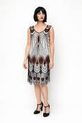 Black & White Sadie Flapper Dress 1920's, Women's Costume Rental