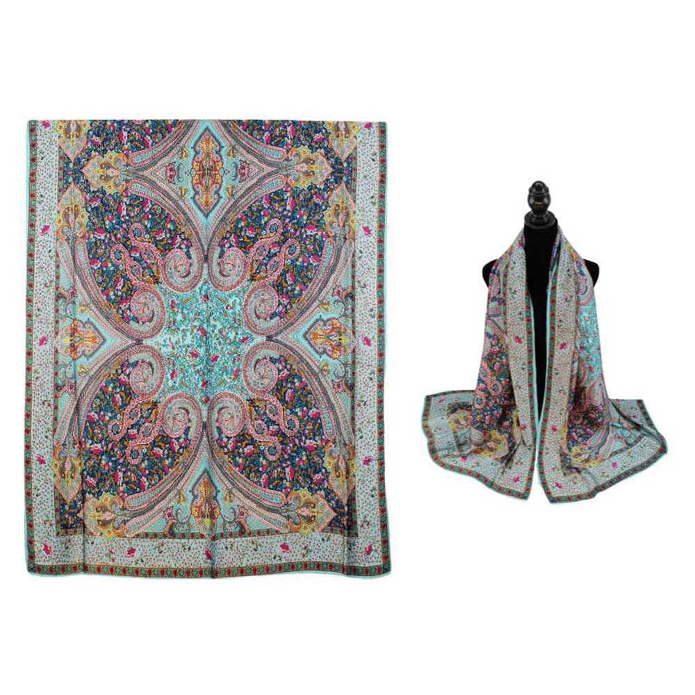 Decorative scarf with intricate patterns 