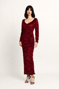 Bride of Dracula Costume Red Velvet Dress - Women's Horror Rental