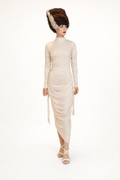 Bride of Frankenstein, Cream White Dress - Women's Horror Costume Rental
