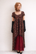 Burgundy Titanic Edwardian Dress, Women's Costume Rental