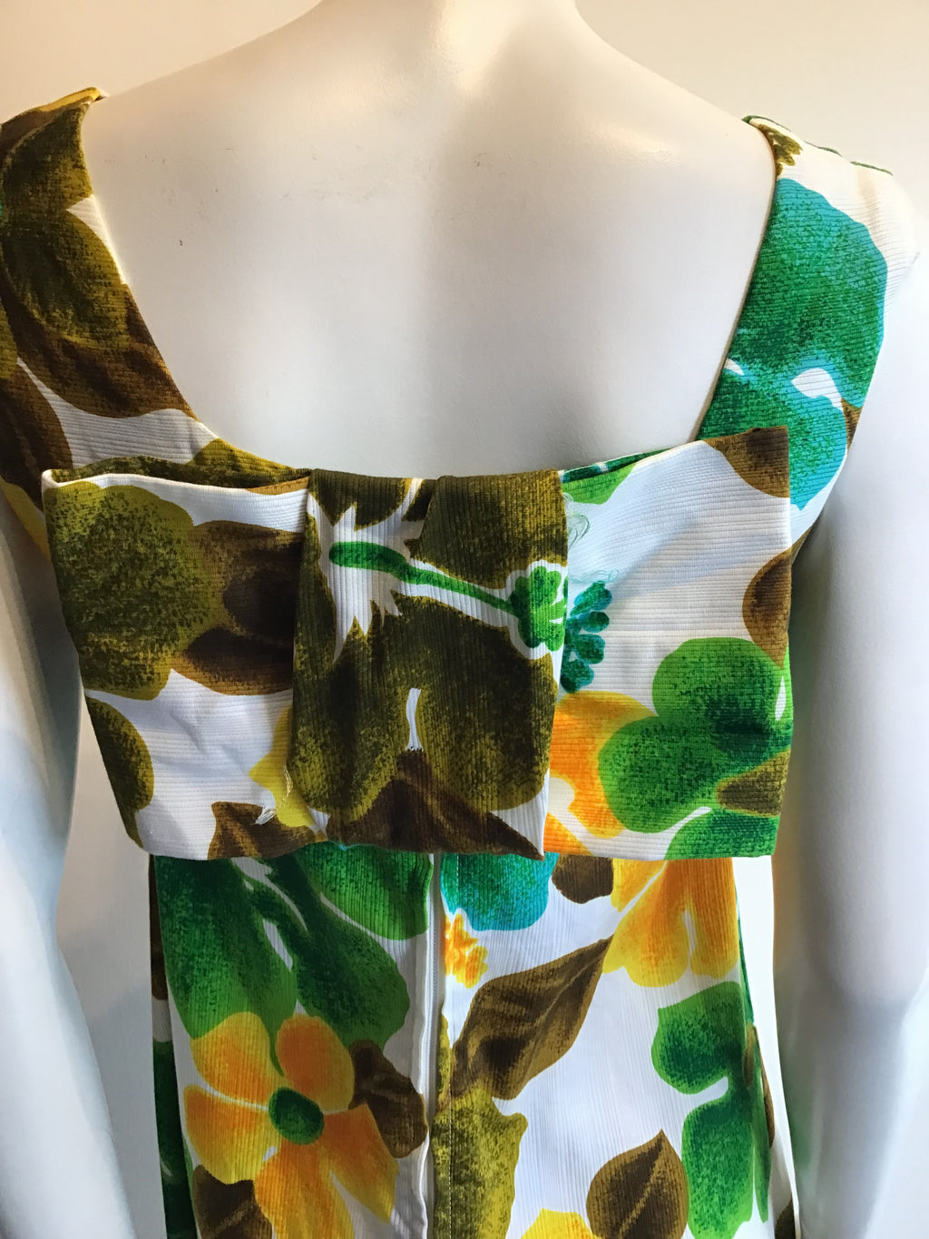 1960s Cotton Tohki Hawaii Maxi Dress Size 8