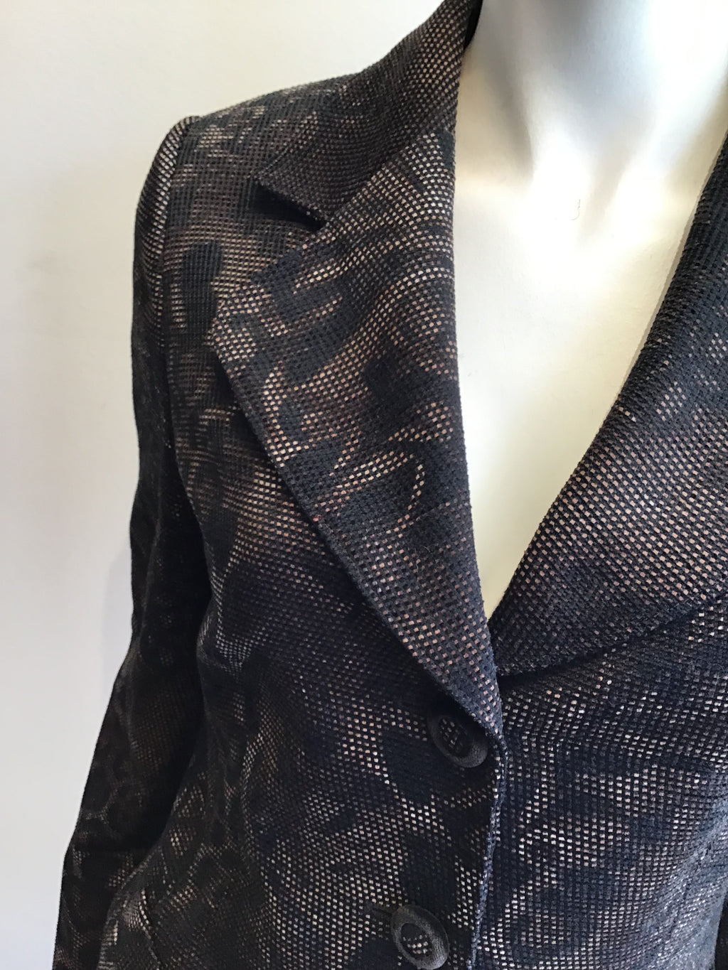 1980’s Wool Blend Basler Brown/Black Animal Print Jacket Size 4