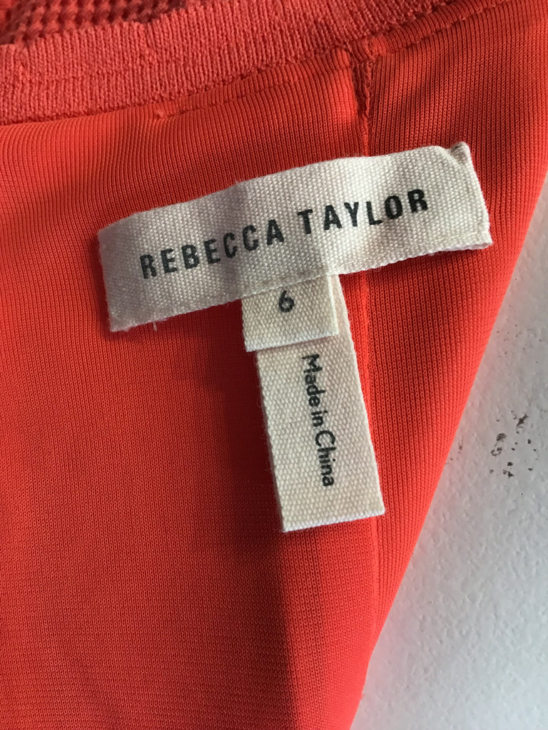 2000’s Orange Polyester Rebecca Taylor Dress Size 6