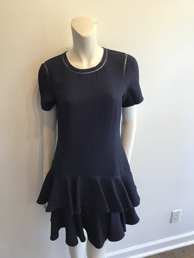 2000’s Navy Blue Rebecca Taylor Polyester Dress Size 6