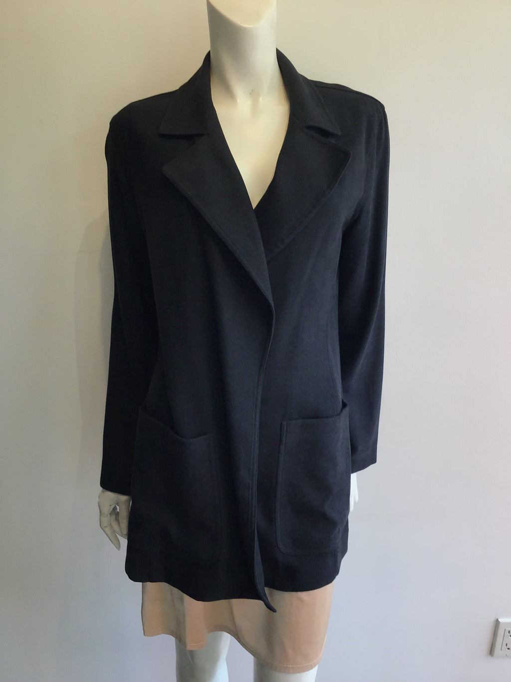 2000’s Ungaro Black Rayon Blend Jacket Size 10
