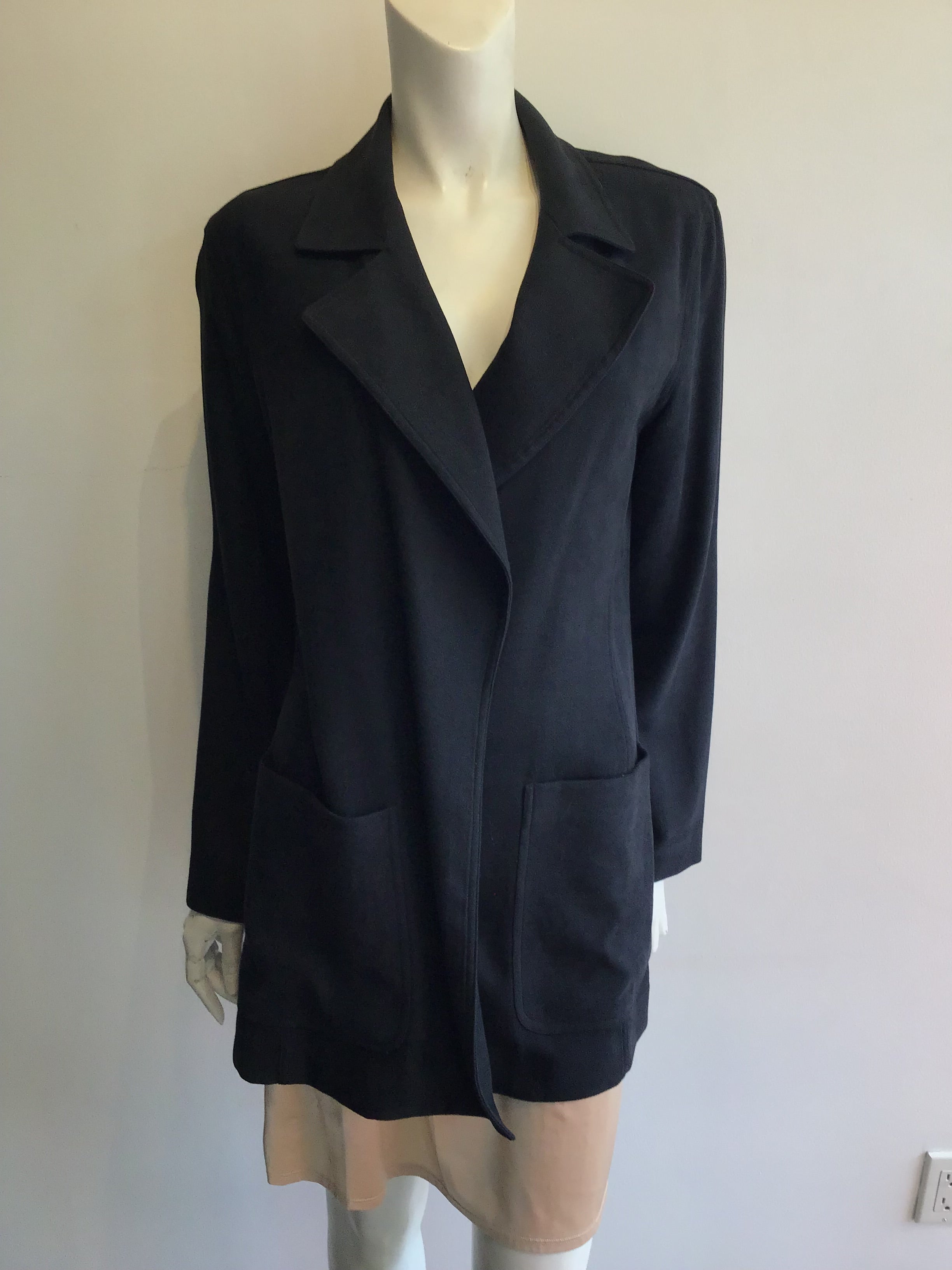 2000’s Ungaro Black Rayon Blend Jacket Size 10