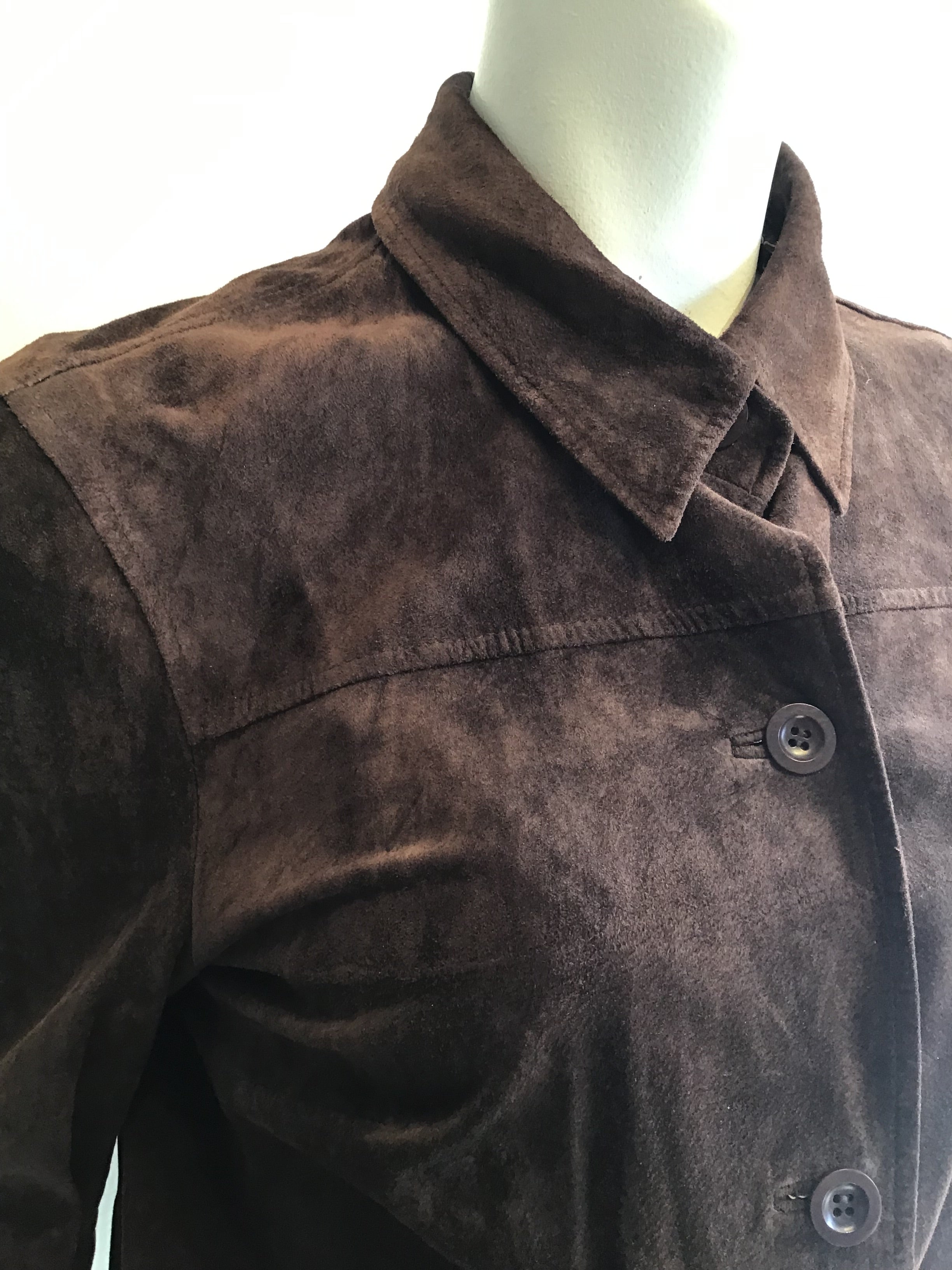 2000s Brown Suede Real Company Jacket Size 12