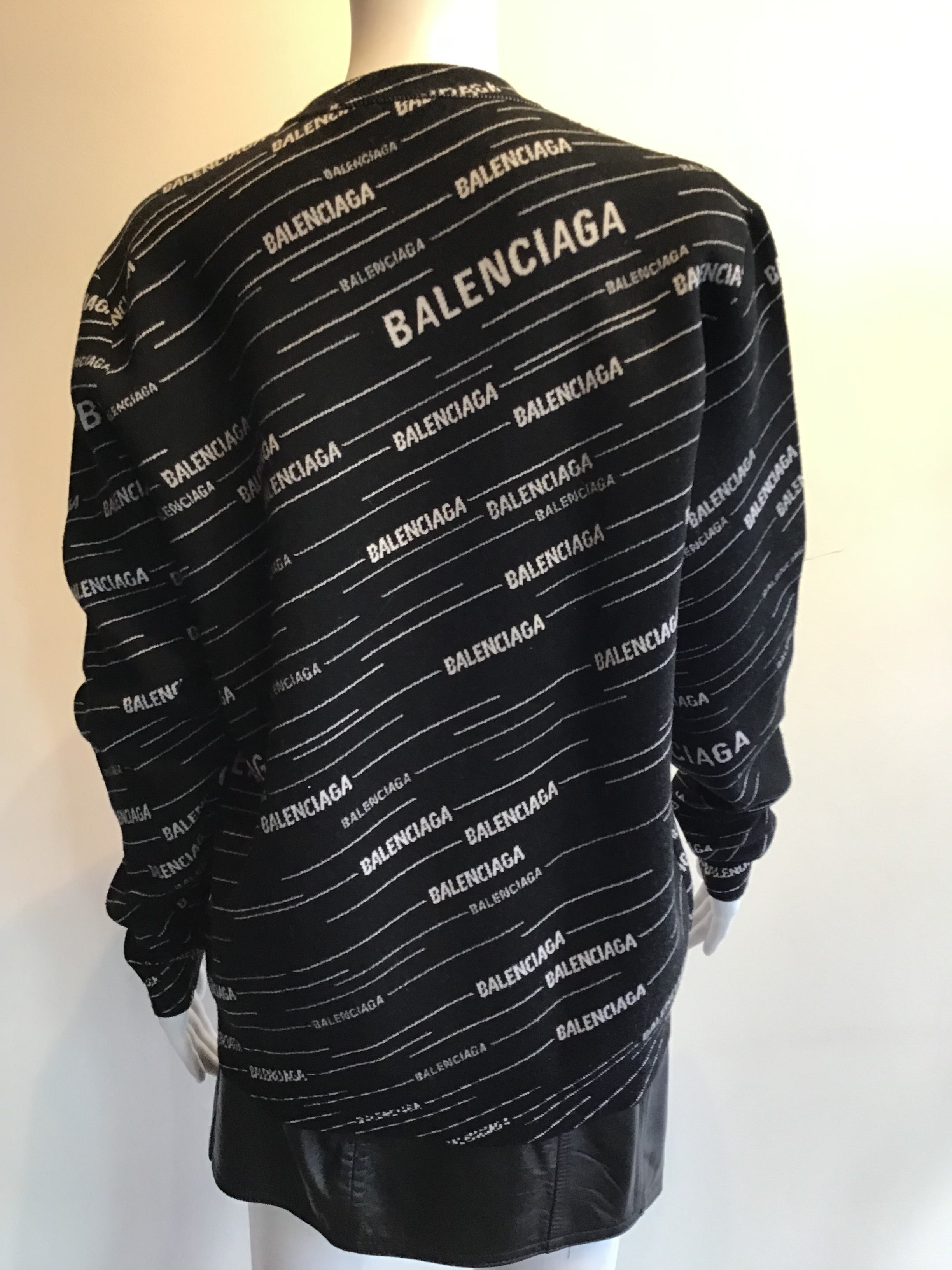 2000’s Balenciaga Wool Black and White Sweater Size XS