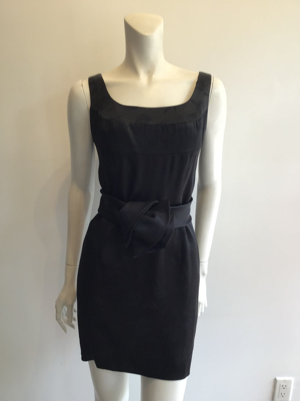 1980’s Black Silk 3 Piece Cocktail Ensemble Size 8