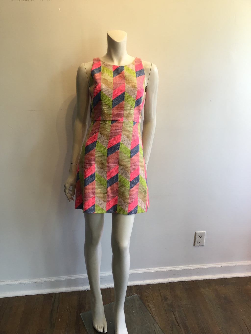 2000’s Mills Multicolor Cotton Blend Mini Dress Size 4