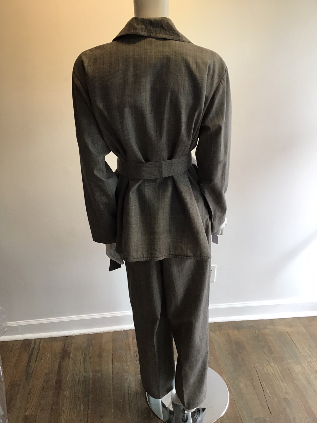 1990’s Yves Saint Laurent Encore Wool Plaid Pant Suit Size 10
