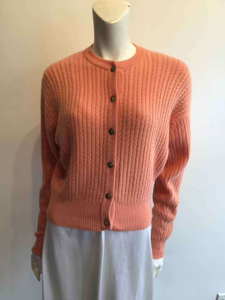 1990’s Ballentyne Cashmere Peach Sweater Size 6