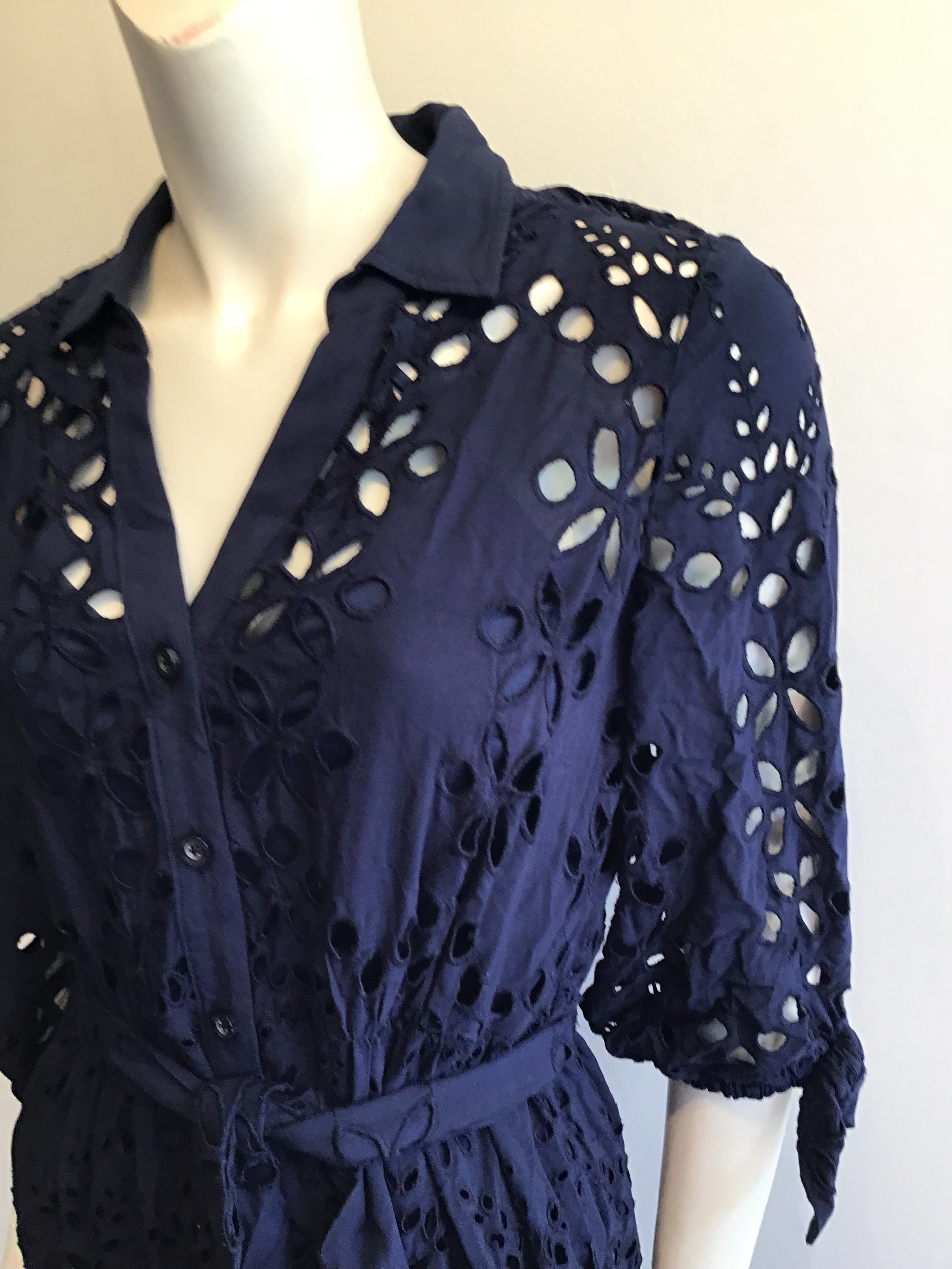2000’s Navy Blue Rayon Lilly Pulitzer Maxi Dress Size 6