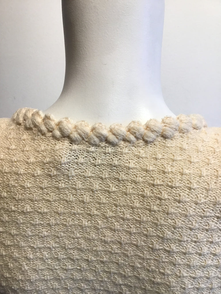 1980s St John’s Cream Rayon Wool Blend Size 8