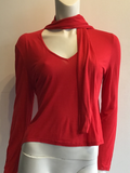1990’s Versace Red Silk/ Viscose Blouse Size 4