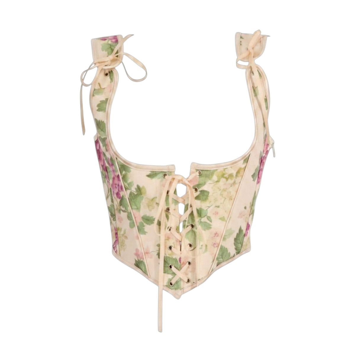 GARDEN ROMANCE LACE UP CORSET