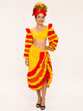 Carmen Miranda Yellow Tropical Costume Rental