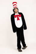Cat In The Hat, Men's Fictional Character Black Costume Rental