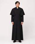 Catholic Priest's Black Robe, Men’s Religious Costume Rental