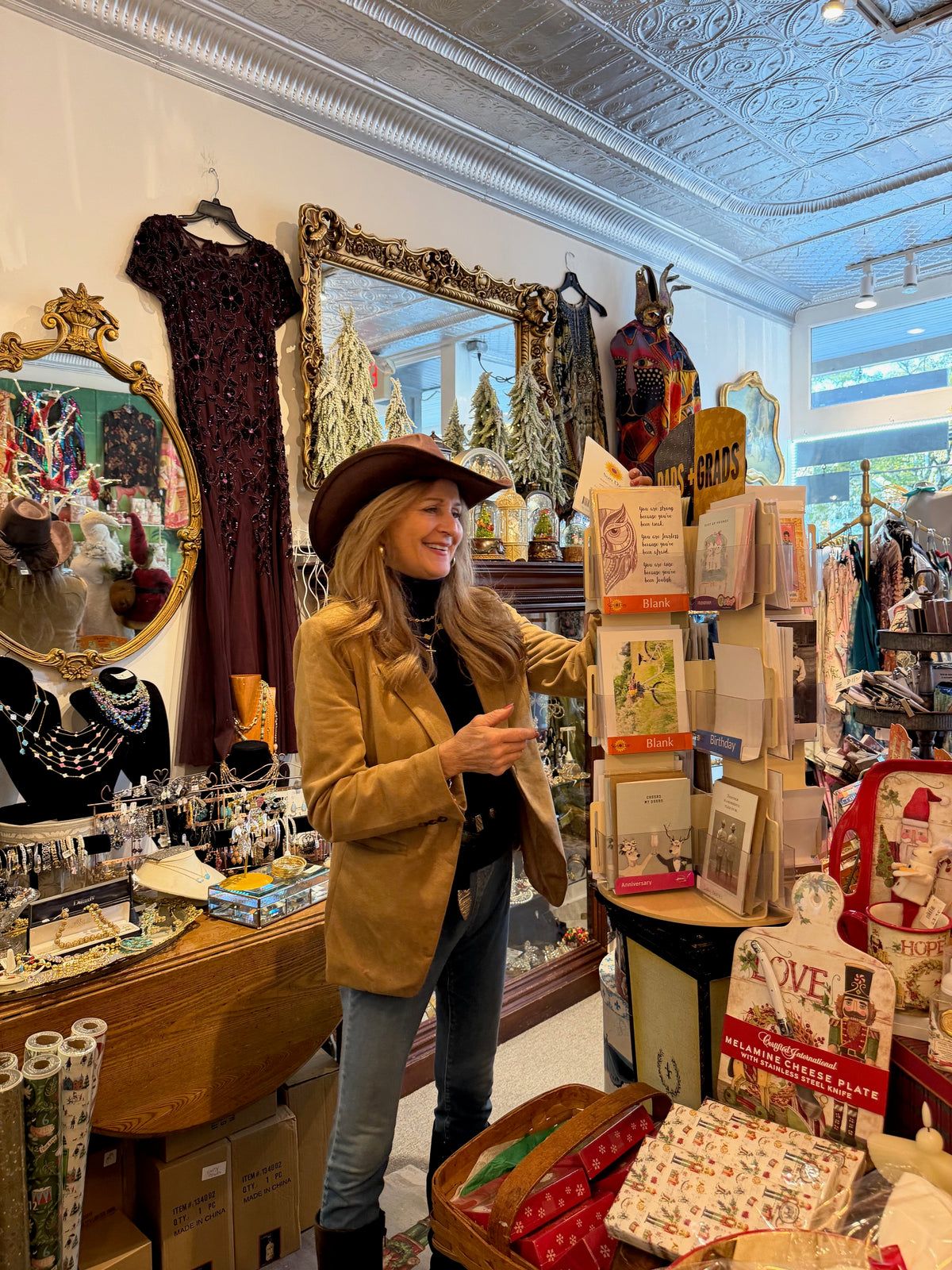 Christmas gifts at Sophia's Gallery, Cos Cob, Greenwich, CT