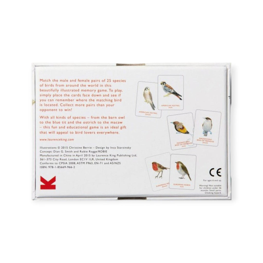 Chronical Books: A Memory Game: Match a Pair of Birds back of box