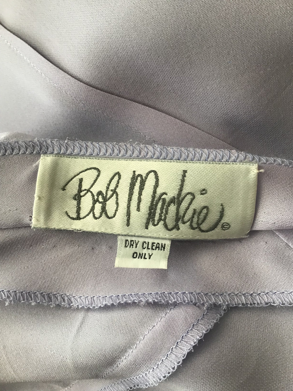 1990's  Bob Mackie Black and Lavender Silk Chiffon Dress with lace Size 10