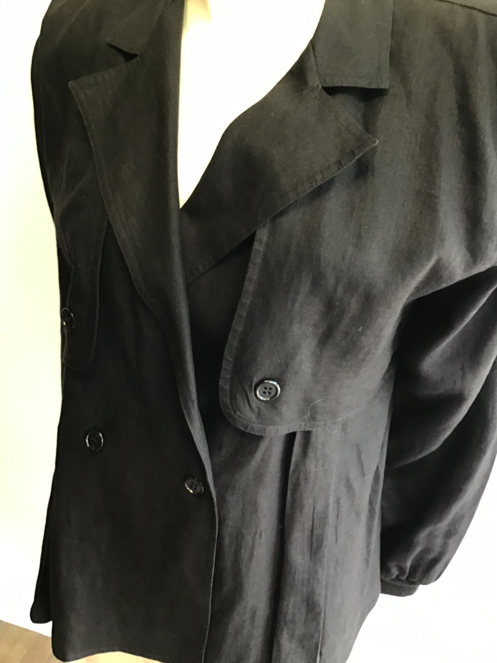 1990’s Valentino Cotton Blend Black Jacket Size 8/9
