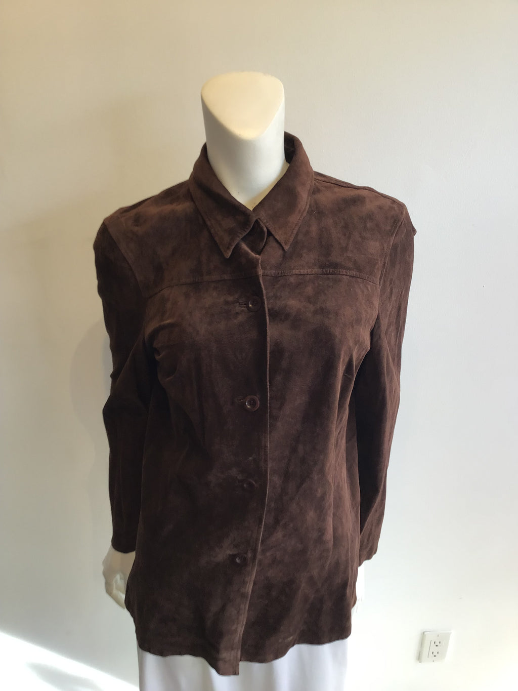 2000s Brown Suede Real Company Jacket Size 12