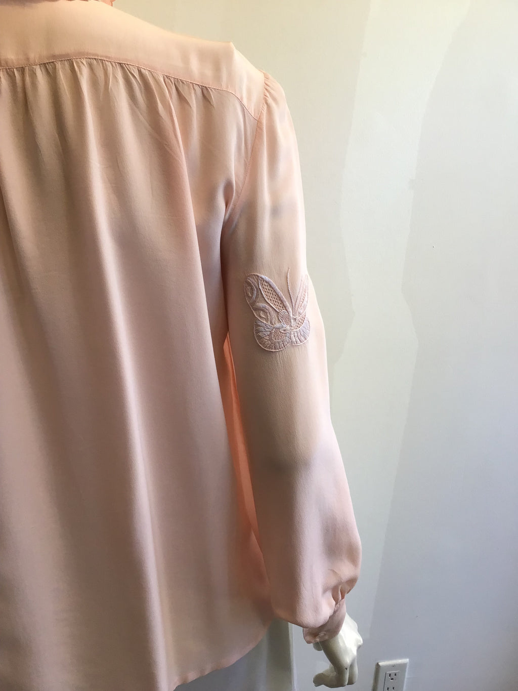 1980’s Pink Silk Hanae Mori Blouse Size 4