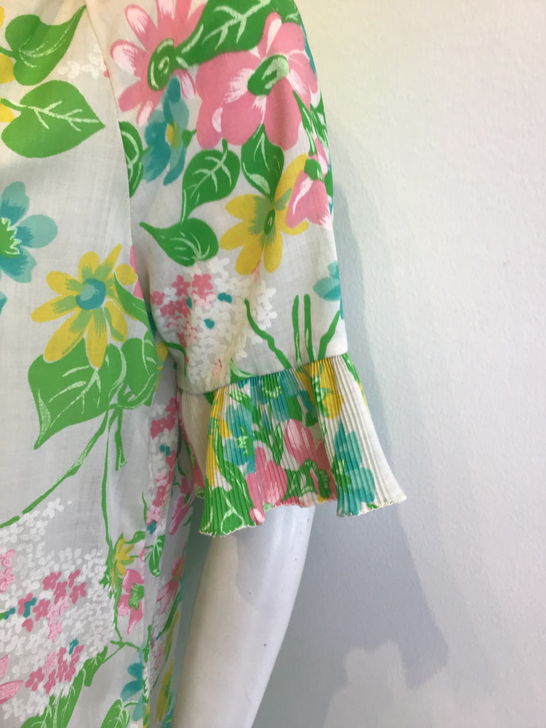 1960’s Polyester Floral House Dress Size 10