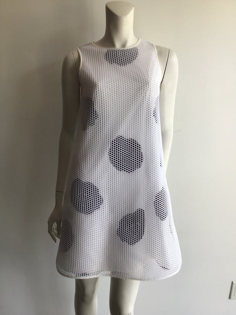 2000’s  Black and White Lisa Perry Synthetic Day Dress Size 6