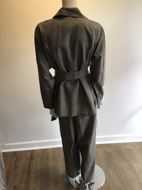 1990’s Yves Saint Laurent Encore Wool Plaid Pant Suit Size 10