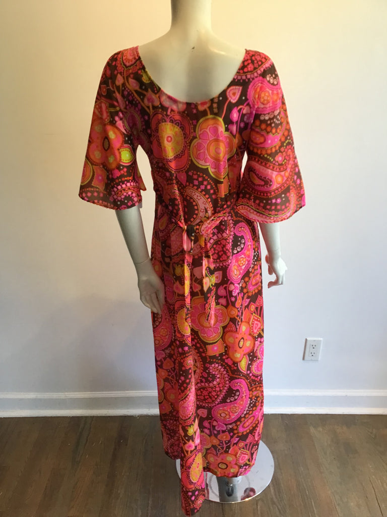 1960’s Multicolored Mr B Polyester Dress Size 8