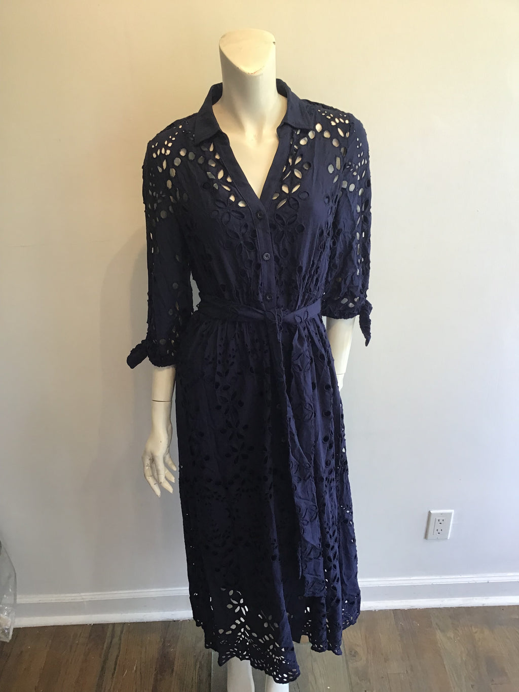 2000’s Navy Blue Rayon Lilly Pulitzer Maxi Dress Size 6