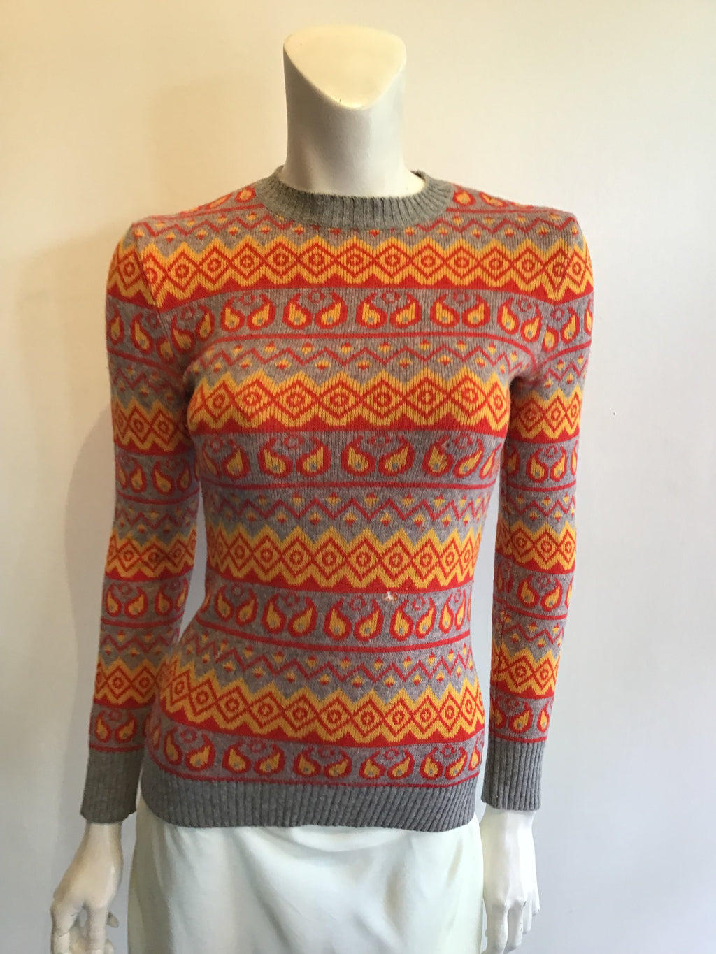 1970’s Valentino Multicolor Wool Sweater Size 6