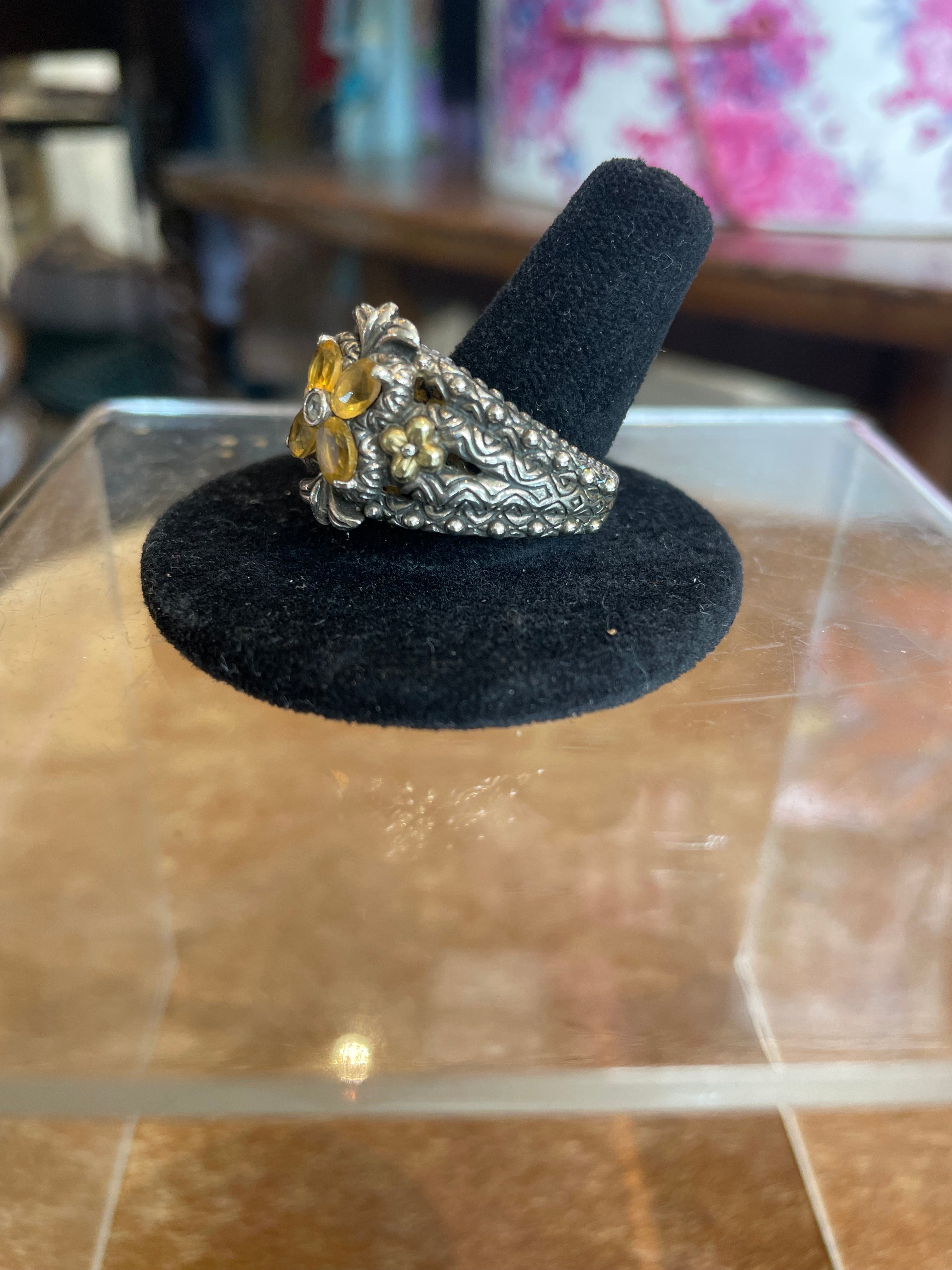 Bixby 18k Sterling Ring with Citrine