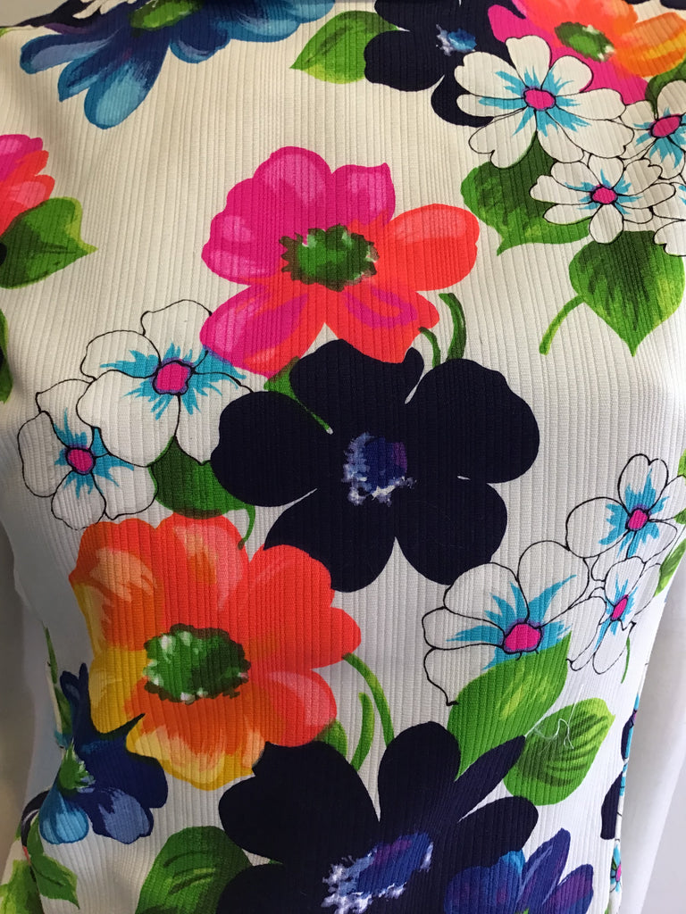 1960’s Cotton Multicolored Janet Lynn Culottes/Dress Size 8
