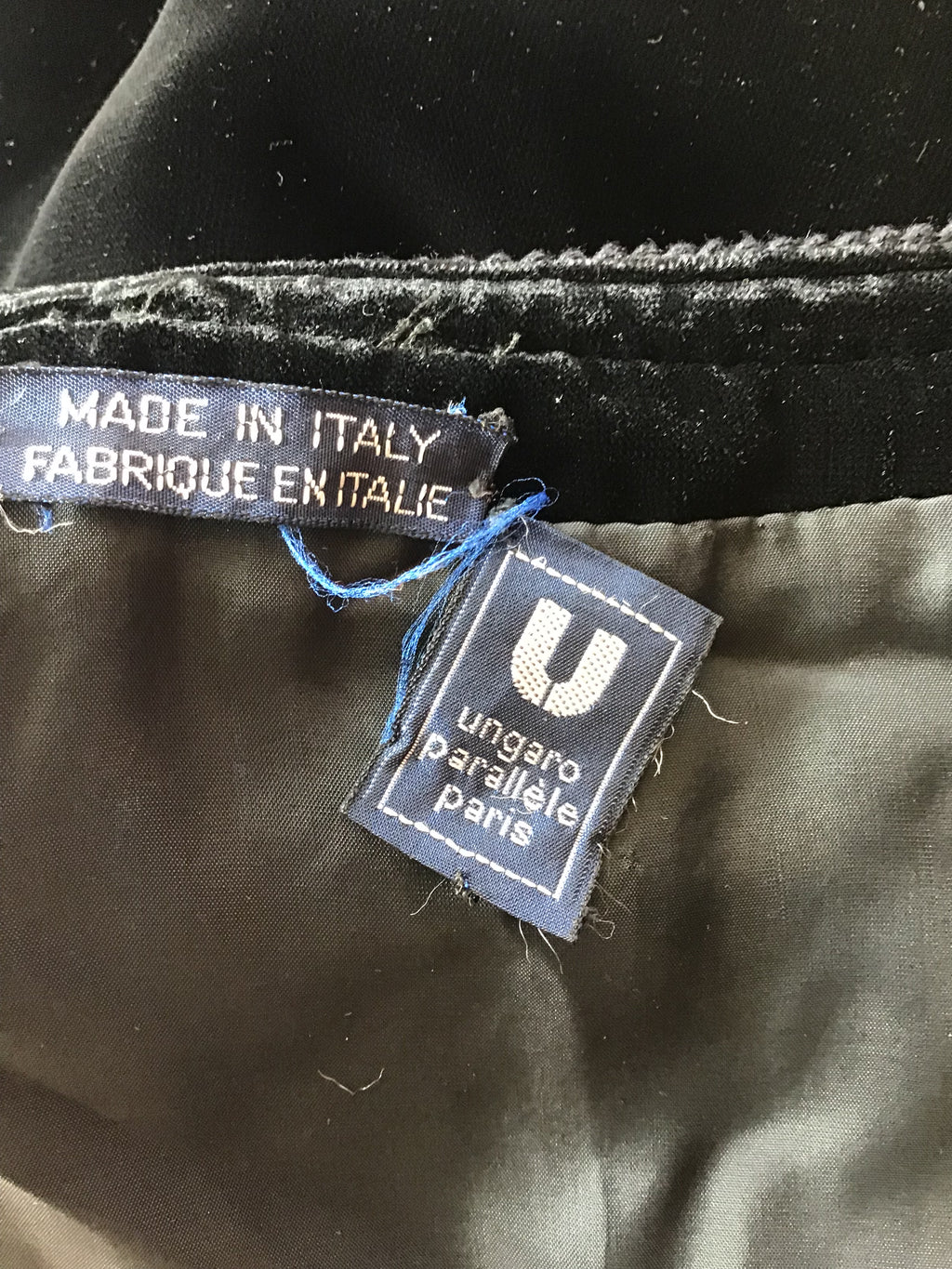1990’s Ungaro Black Velvet Jacket Size 6