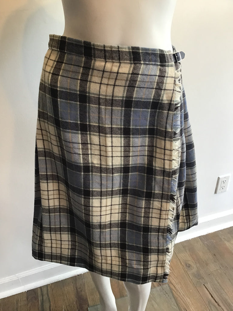 1960’s Wool Plaid Kilt Skirt Size 6