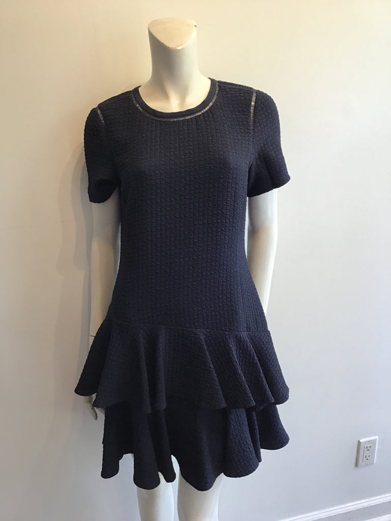 2000’s Navy Blue Rebecca Taylor Polyester Dress Size 6