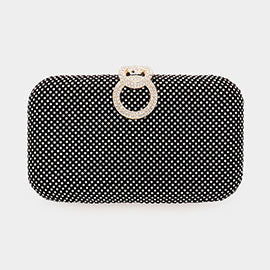 Rhinestone Embellished Clutch Purse Evening Bag with Chain Strap - Gol –  Sophia Collection